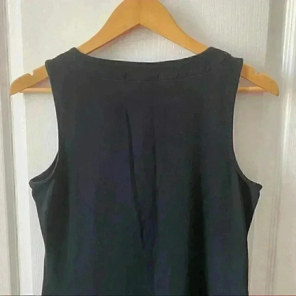 Lauren Ralph Lauren Dress  Black Sleeveless Lace Up V Neck Tunic Size Small - Picture 9 of 16
